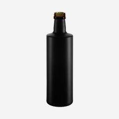 Forum Flasche 500ml, schwarz besch., Mdg.:PP31,5