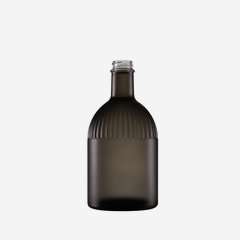 Triest Flasche 500ml, grau-matt trans, Mdg.: GPI28