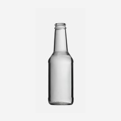 Fruchtsaftflasche 250ml, Weißglas, Mdg.: CC