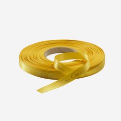 Satinband gelb, HP Gold "Frohe Ostern"