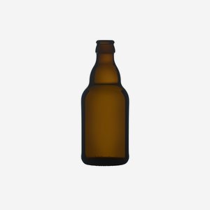 Bierflasche braun, 330 ml, Mdg.: CC