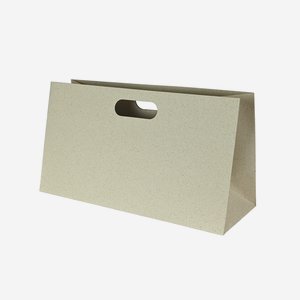 Geschenktragetasche aus Graspapier, 400/150/220
