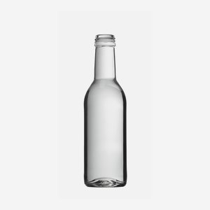 Fruchtsaftflasche 250ml, Weißglas, Mdg.: MCA 28