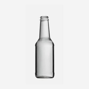 Fruchtsaftflasche 250 ml, Weißglas, Mdg.: CC