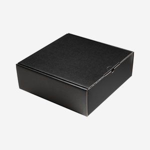 Geschenkkarton schwarz 28,3x28x10cm
