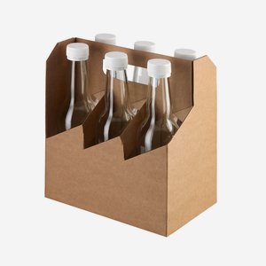Flaschenträger Karton für 6 x Lon-330