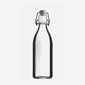 LANDHAUS Bügelflasche 500ml, Weißglas, Mdg.: Bügel