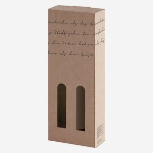 Geschenkkarton Lyrik, 2x 0,1l Schnapsflasche