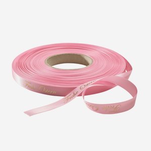 Satinband rosa, HP Gold "Frohe Ostern"