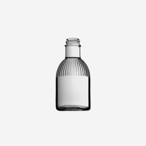 Triest Flasche 200ml, Weißglas, Mdg.: GPI28