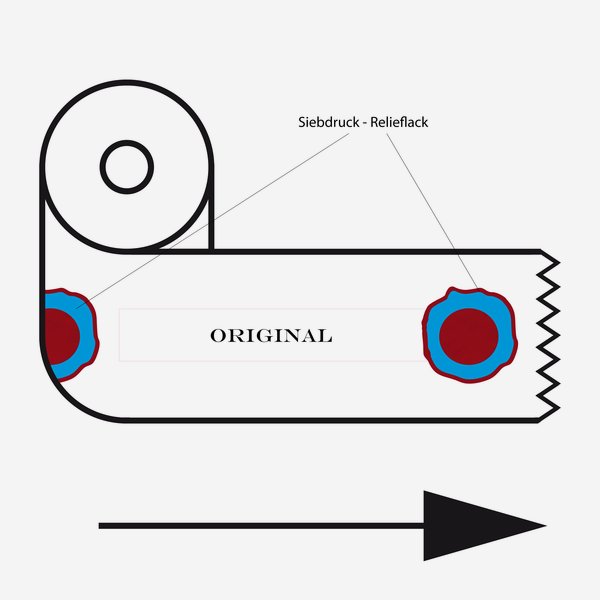 Banderole Siegel "Original", 28x115mm