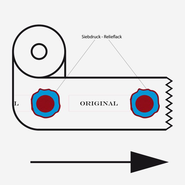 Banderole Siegel "Original", 28x85mm