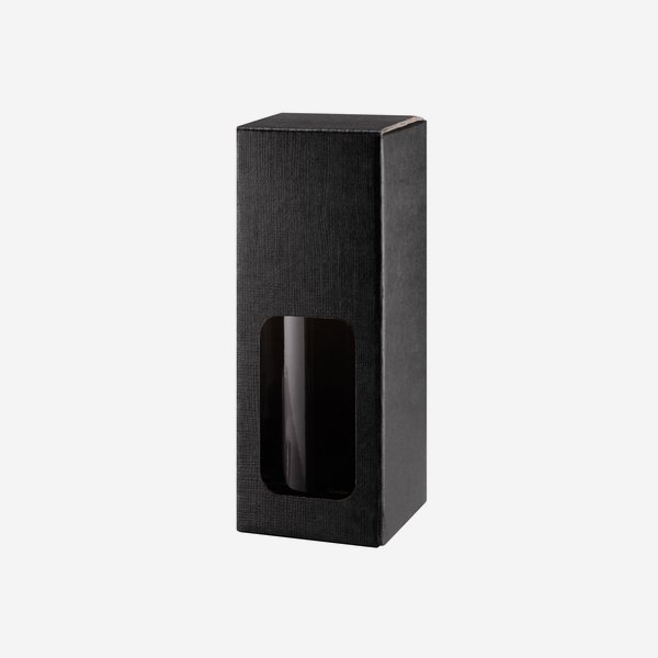 Geschenkkarton schwarz mit Fenster, 1xVIVA 200ml