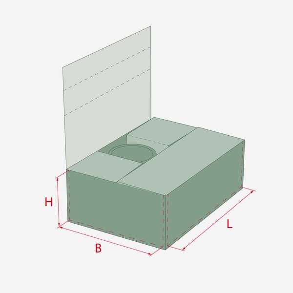 Verpackungskarton für 6x Hoch-212