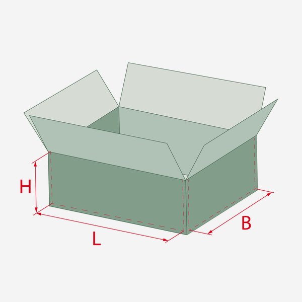 Verpackungskarton für 6x 0,75l Weinflasche