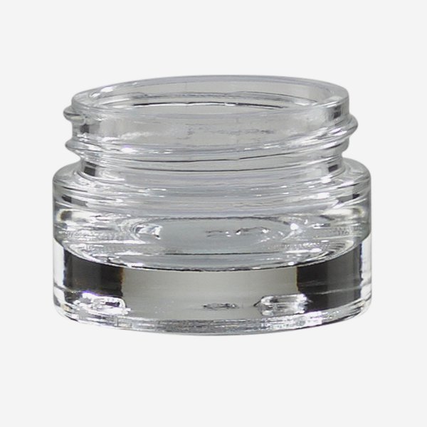 Kunststoff-Deckel 30 ml Leerer Tiegel Kosmetex Glasdose Braunglastiegel m 6× schwarz 