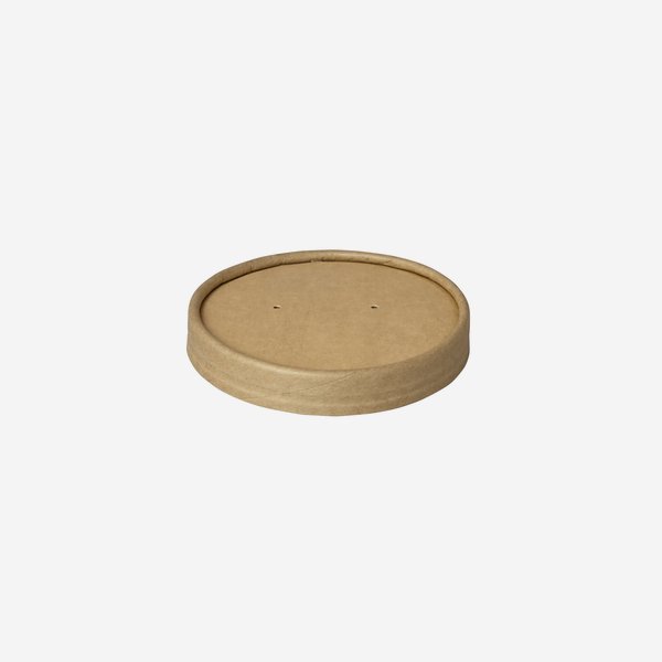Paper Food Container Oberteil 350ml, braun