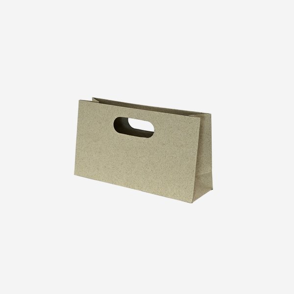Geschenktragetasche aus Graspapier, 270/80/150