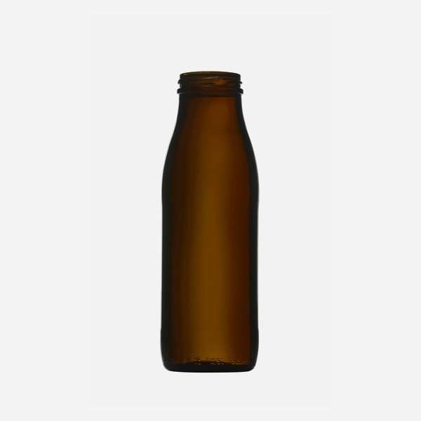 Milchflasche 500ml, Braunglas, Mdg.: TO48