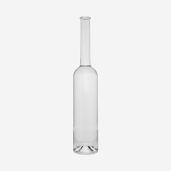 Platin Flasche 500ml, Weißglas, Mdg.: Kork