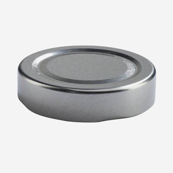 TWIST-OFF DECKEL PVC-frei, ø58mm, deep, silber